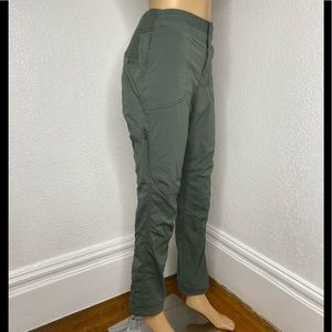 Athleta Trekkie Hike Pants Outdoor Cinched Ankles Womens Size 2 Green EUC
